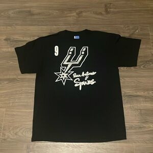 San Antonio Spurs Tony Parker Short Sleeve T-Shirt, Size Large